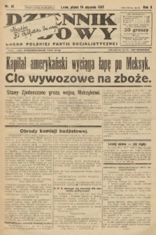 Dziennik Ludowy : organ Polskiej Partji Socjalistycznej. 1927, nr 10