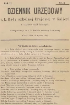 Dziennik Urzędowy C. K. Rady Szkolnej Krajowej w Galicyi w Zakresie Szkół Ludowych. 1898, nr 3