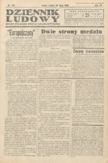 Dziennik Ludowy : organ Polskiej Partij Socjalistycznej. 1932, nr 170