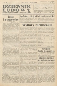 Dziennik Ludowy : organ Polskiej Partij Socjalistycznej. 1932, nr 173