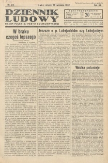 Dziennik Ludowy : organ Polskiej Partij Socjalistycznej. 1932, nr 214