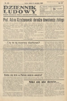 Dziennik Ludowy : organ Polskiej Partij Socjalistycznej. 1932, nr 215