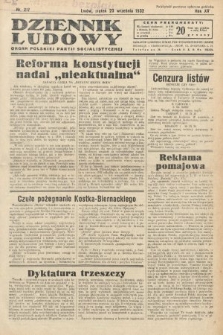 Dziennik Ludowy : organ Polskiej Partij Socjalistycznej. 1932, nr 217