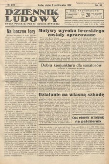 Dziennik Ludowy : organ Polskiej Partij Socjalistycznej. 1932, nr 229