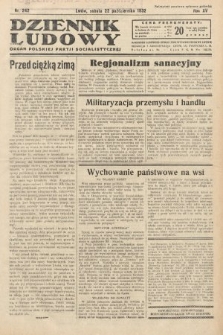 Dziennik Ludowy : organ Polskiej Partij Socjalistycznej. 1932, nr 242