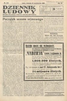 Dziennik Ludowy : organ Polskiej Partij Socjalistycznej. 1932, nr 249