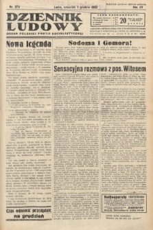 Dziennik Ludowy : organ Polskiej Partij Socjalistycznej. 1932, nr 275