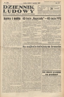 Dziennik Ludowy : organ Polskiej Partij Socjalistycznej. 1932, nr 276