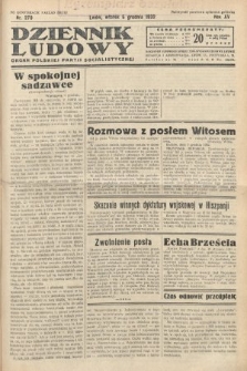Dziennik Ludowy : organ Polskiej Partij Socjalistycznej. 1932, nr 279