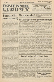 Dziennik Ludowy : organ Polskiej Partij Socjalistycznej. 1932, nr 293