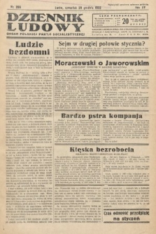 Dziennik Ludowy : organ Polskiej Partij Socjalistycznej. 1932, nr 296