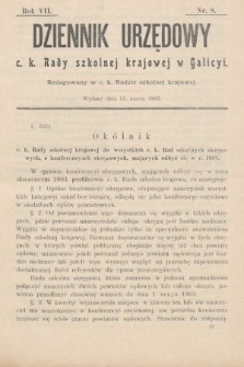 Dziennik Urzędowy c. k. Rady szkolnej krajowej w Galicyi. 1903, nr 8