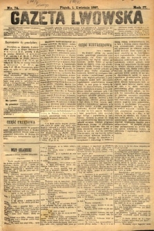 Gazeta Lwowska. 1887, nr 74