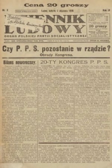 Dziennik Ludowy : organ Polskiej Partji Socjalistycznej. 1926, nr 2