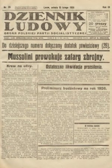 Dziennik Ludowy : organ Polskiej Partji Socjalistycznej. 1926, nr 35