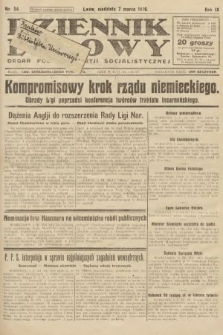 Dziennik Ludowy : organ Polskiej Partji Socjalistycznej. 1926, nr 54