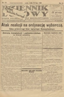 Dziennik Ludowy : organ Polskiej Partji Socjalistycznej. 1926, nr 173