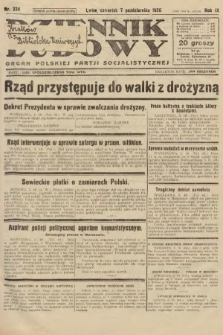 Dziennik Ludowy : organ Polskiej Partji Socjalistycznej. 1926, nr 234