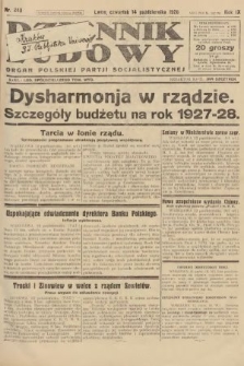Dziennik Ludowy : organ Polskiej Partji Socjalistycznej. 1926, nr 240