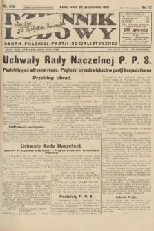 Dziennik Ludowy : organ Polskiej Partji Socjalistycznej. 1926, nr 245