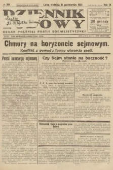 Dziennik Ludowy : organ Polskiej Partji Socjalistycznej. 1926, nr 255