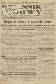 Dziennik Ludowy : organ Polskiej Partji Socjalistycznej. 1926, nr 276