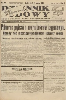 Dziennik Ludowy : organ Polskiej Partji Socjalistycznej. 1926, nr 283