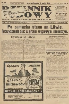 Dziennik Ludowy : organ Polskiej Partji Socjalistycznej. 1926, nr 296