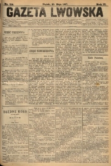 Gazeta Lwowska. 1887, nr 114