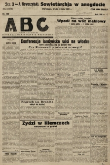 ABC : pismo codzienne : informuje wszystkich o wszystkiem. 1933, nr 190