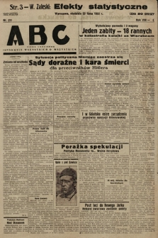 ABC : pismo codzienne : informuje wszystkich o wszystkiem. 1933, nr 211