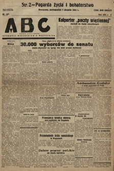 ABC : pismo codzienne : informuje wszystkich o wszystkiem. 1933, nr 227
