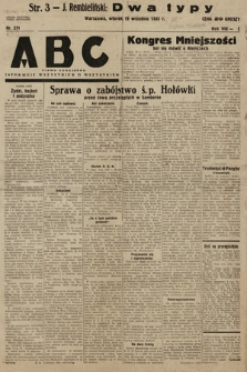 ABC : pismo codzienne : informuje wszystkich o wszystkiem. 1933, nr 271