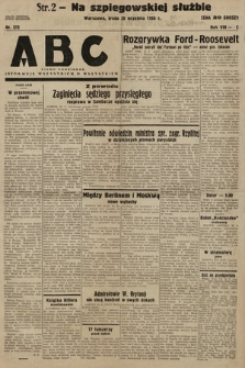 ABC : pismo codzienne : informuje wszystkich o wszystkiem. 1933, nr 272