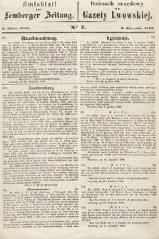 Amtsblatt zur Lemberger Zeitung = Dziennik Urzędowy do Gazety Lwowskiej. 1863, nr 2