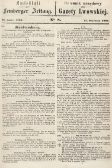 Amtsblatt zur Lemberger Zeitung = Dziennik Urzędowy do Gazety Lwowskiej. 1863, nr 8