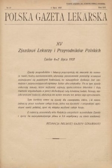 Polska Gazeta Lekarska. 1937, nr 27