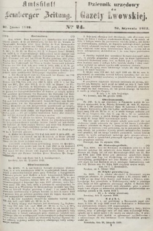 Amtsblatt zur Lemberger Zeitung = Dziennik Urzędowy do Gazety Lwowskiej. 1863, nr 24