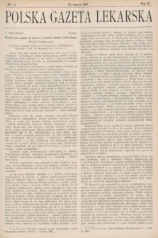 Polska Gazeta Lekarska : dawniej Gazeta Lekarska, Przegląd Lekarski oraz Czasopismo Lekarskie i Lwowski Tygodnik Lekarski. 1931, nr 11