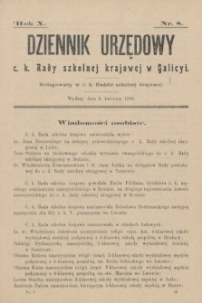 Dziennik Urzędowy c. k. Rady szkolnej krajowej w Galicyi. 1906, nr 8