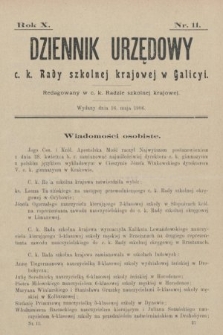 Dziennik Urzędowy c. k. Rady szkolnej krajowej w Galicyi. 1906, nr 11