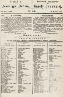 Amtsblatt zur Lemberger Zeitung = Dziennik Urzędowy do Gazety Lwowskiej. 1863, nr 56