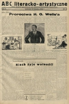 ABC Literacko-Artystyczne : stały dodatek tygodniowy. 1934, nr 16