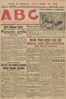 ABC : pismo codzienne : informuje wszystkich o wszystkiem. 1926, nr 2