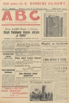 ABC : pismo codzienne : informuje wszystkich o wszystkiem. 1926, nr 37