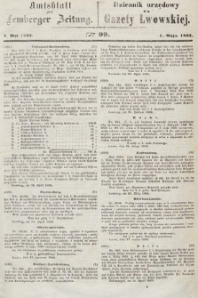 Amtsblatt zur Lemberger Zeitung = Dziennik Urzędowy do Gazety Lwowskiej. 1863, nr 99