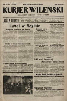 Kurjer Wileński : niezależny dziennik demokratyczny. 1935, nr 4