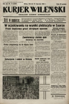 Kurjer Wileński : niezależny dziennik demokratyczny. 1935, nr 14