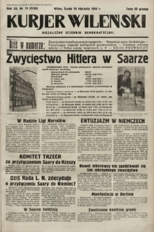 Kurjer Wileński : niezależny dziennik demokratyczny. 1935, nr 15