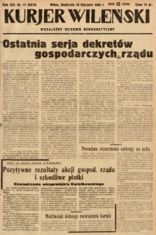Kurjer Wileński : niezależny dziennik demokratyczny. 1936, nr 11